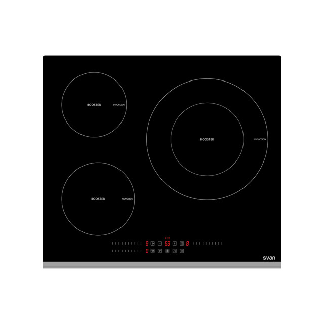 Svan SI3600SB - Placa cocción inducción 59 cm encastrable 3 zonas